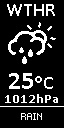 Meteo e temperatura — schermata bracciale eCura